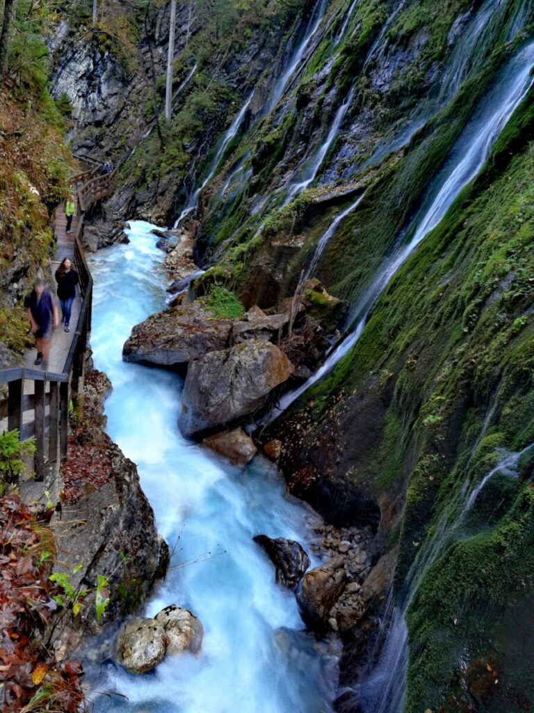 Bayern Sehenswürdigkeiten in den Berchtesgadener Alpen: Wimbachklamm